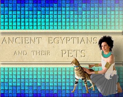 Ancient Egyptians and their Pets, artwork by Patricia L O'Neill